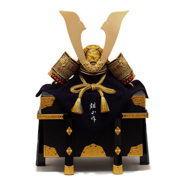 【五月人形】15号 李白 紫裾濃威 兜飾り | 雄山作_3