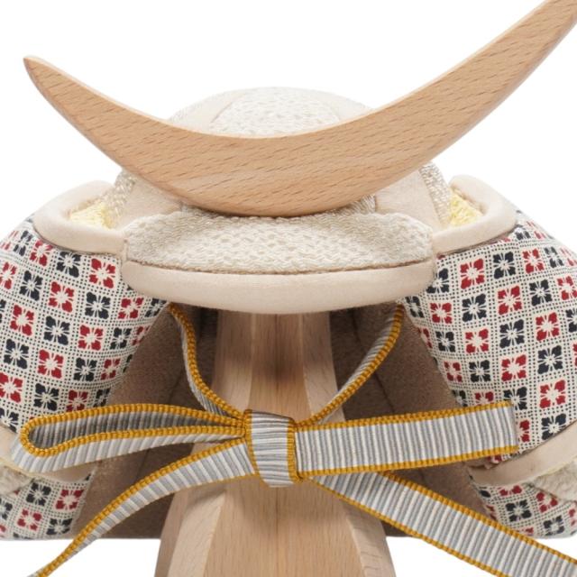 【五月人形】木目込み兜 草木染 ビワ 伊達 | 縫nui作_6