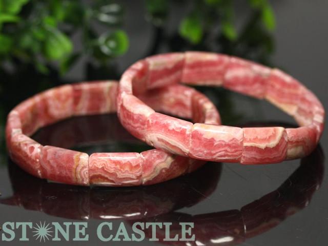 ☆高品質☆【天然石 ブレスレット】インカローズ バングル (3A) 約11×16mm  パワーストーン 母の日 ギフト