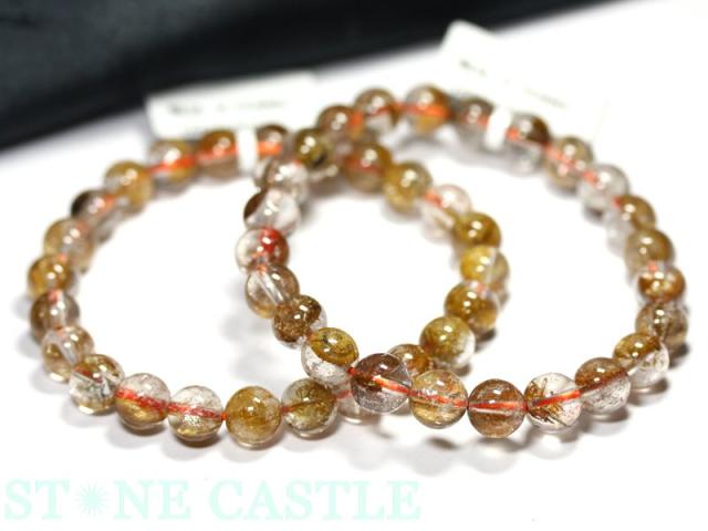 ☆高品質☆【天然石 ブレスレット】マイカ(雲母)入りルチルクォーツ (2A) (約8.5〜9mm) パワーストーン 母の日 ギフト_2