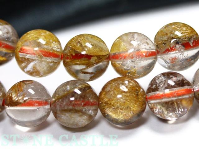 ☆高品質☆【天然石 ブレスレット】マイカ(雲母)入りルチルクォーツ (2A) (約8.5〜9mm) パワーストーン 母の日 ギフト_3