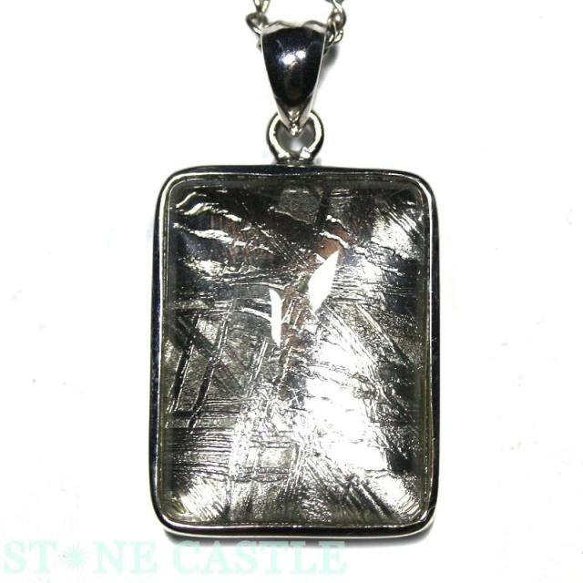 ☆高品質☆【天然石 ペンダント】ギベオン隕石＆水晶 スクエア 18×22mm  パワーストーンの通販は 25,350円