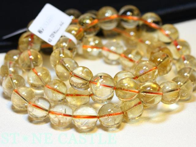 ☆高品質☆【ブレスレット】天然シトリン アイリスクォーツ (2A) (約13〜13.5mm) 天然石 パワーストーン_5