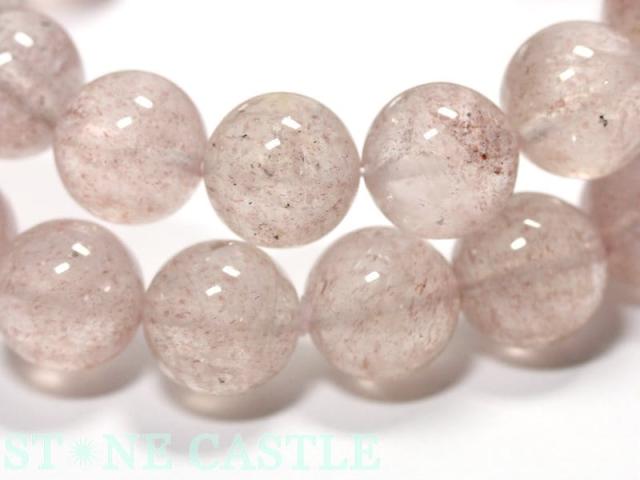 ☆高品質☆【天然石 ブレスレット】ストロベリークォーツ (ロシア産) (約11.5〜12mm) パワーストーン 母の日 ギフト_4