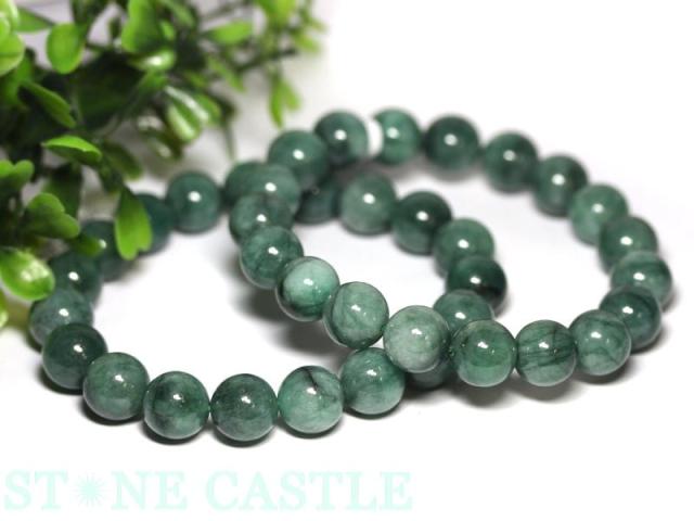 ☆高品質☆【天然石 ブレスレット】エメラルド(5A) (ブラジル産) (約