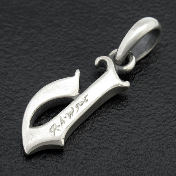 RAT RACE ラットレース R.A.W ロワーケーストップ b イニシャル ペンダントトップ チェーンなし アルファベット トップ ネックレストップ メンズ ネックレス ブランド_2