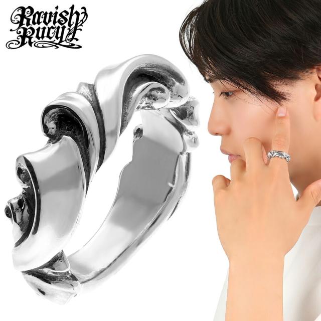 Ravish Rucy ラヴィッシュルーシー グラスライン リング M 指輪 3〜30号 シルバー ねじり ひねり リボン 唐草 植物 有機的 立体的 シルバーリング