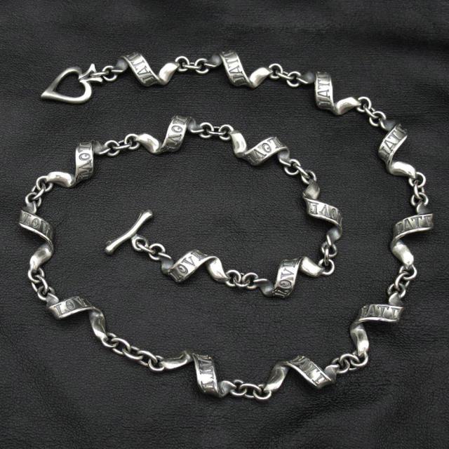 RAT RACE フラッター リボン ネックレス シルバー 925 47 54 61cm チェーン シルバーチェーン チェーンネックレス マンテル マンテルネックレス