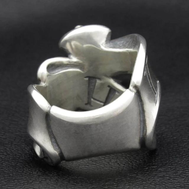 RAT RACE フラップ リボン リング L ラブ 指輪 7〜30号 シルバー 925 メンズリング メッセージ 文字 幅広 大きい 大きめ シルバーリング メンズ 男性_3