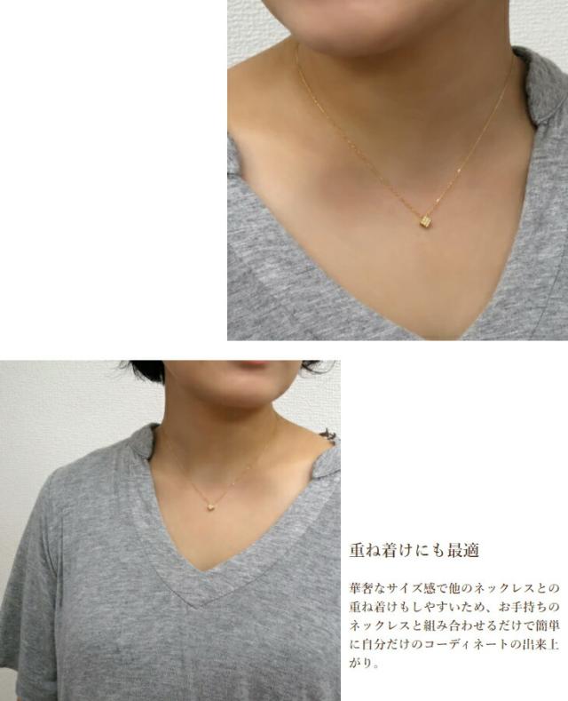 K18 ゴールド 天然 ダイヤモンド パヴェ ネックレス 18金 18k ピンクゴールド ホワイトゴールド 天然ダイヤ ゴールドネックレス 女性_3