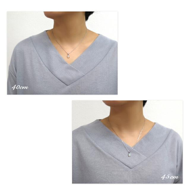 天然 プレシャスオパール カボションカット シルバーネックレス シルバー925 オパール パワーストーン ネックレス 一粒ネックレス 一粒石_4