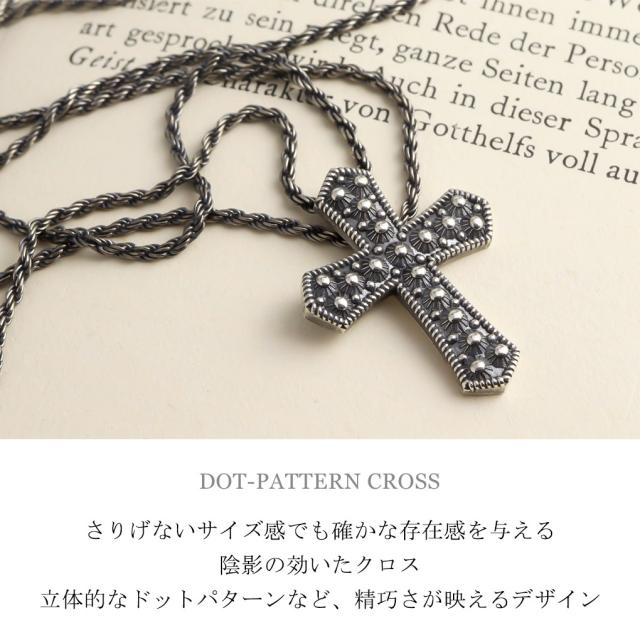 AMEN アメン 立体 ドット クロス シルバー ネックレス ペンダント 