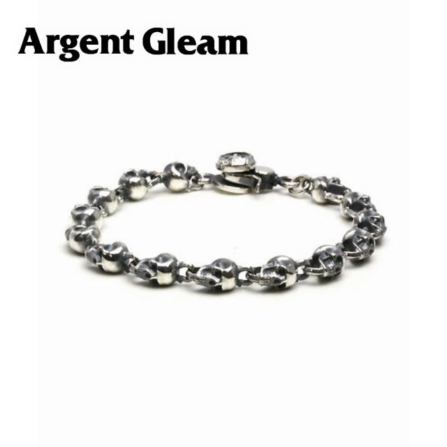ArgentGleam アージェントグリーム ブレスレット AB-114 ブランド ARGENT GLEAM リップ クリップ式 ブレスレット シルバー クリップ スペース スカル