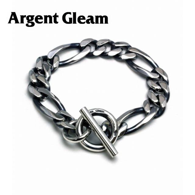 ArgentGleam アージェントグリーム ブレスレット AB-210 ブランド ARGENT GLEAM 太い フィガロ プレーン シンプル シリーズ フィガロチェーン