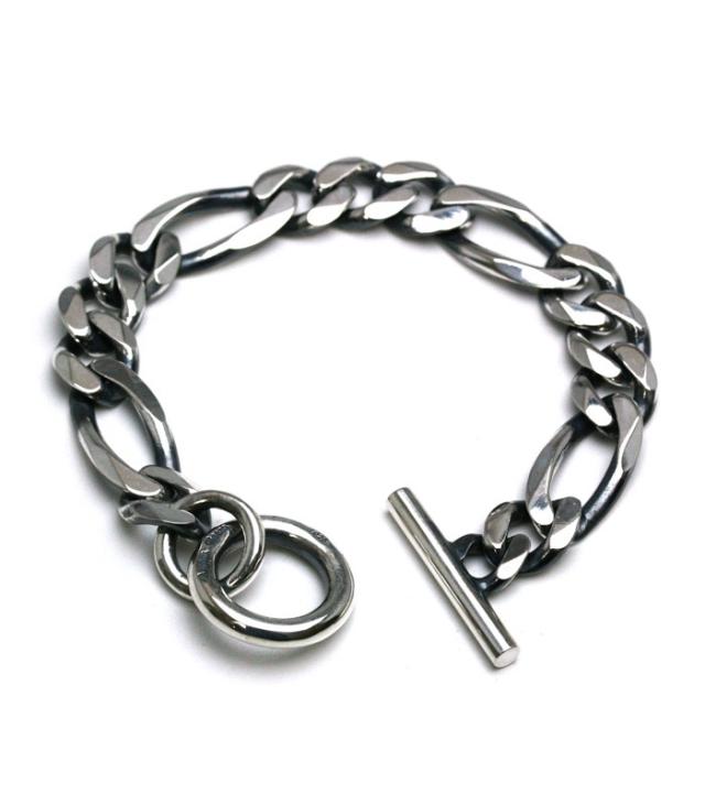 ArgentGleam アージェントグリーム ブレスレット AB-210 ブランド ARGENT GLEAM 太い フィガロ プレーン シンプル シリーズ フィガロチェーン