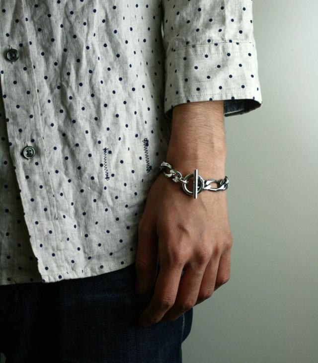 ArgentGleam アージェントグリーム ブレスレット AB-210 ブランド ARGENT GLEAM 太い フィガロ プレーン シンプル シリーズ フィガロチェーン