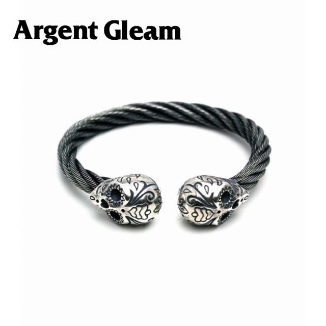 ArgentGleam アージェントグリーム シルバー925 バングル AB-225 ブランド ARGENT GLEAM 銀製 ステンレス シルバー製 ボリューム バングル シルバー