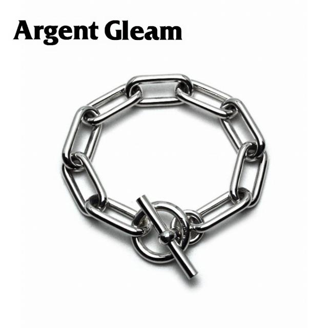 ArgentGleam アージェントグリーム シルバー925 ブレスレット Oval Chain Bracelet AB-489 ブランド ARGENT GLEAM インパクト シンプル