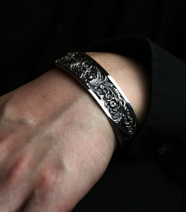 ArgentGleam Classic アージェントグリームクラシック シルバー925 バングル Acanthus Bangle AGB-182 ブランド ARGENT GLEAM バングル 普段使い 立体_4