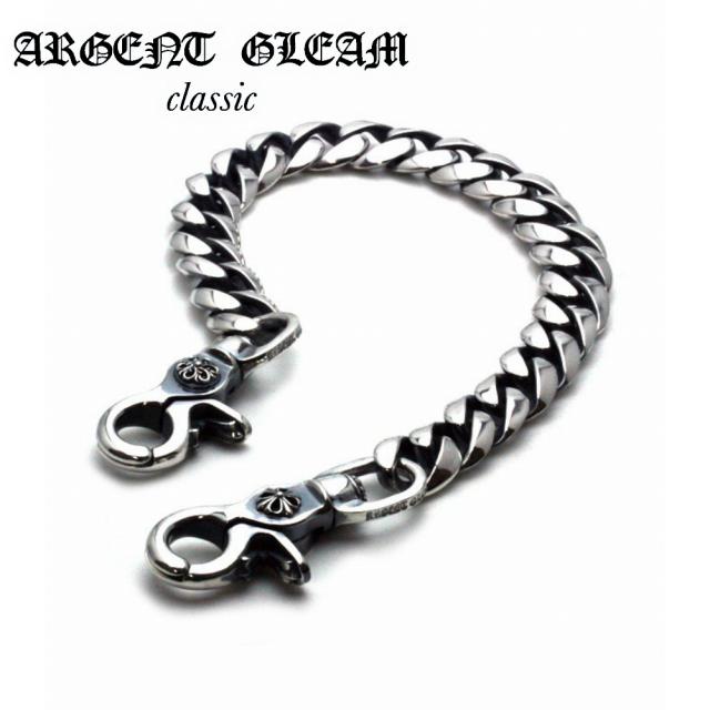 ArgentGleam Classic アージェントグリームクラシック シルバー925 ウォレットチェーン DoubleClip Wide Walletchain AGC-057 ブランド ARGENT GLEAM