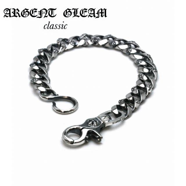 ArgentGleam Classic アージェントグリームクラシック シルバー925 ウォレットチェーン MixedWide Walletchain AGC-128 ブランド ARGENT GLEAM 存在感