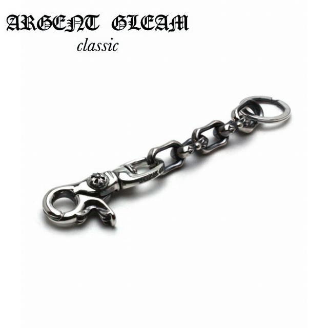 ArgentGleam Classic アージェントグリームクラシック シルバー925 キーホルダー Mixed Square Keychain Medium Clip AGK-068 ブランド ARGENT GLEAM