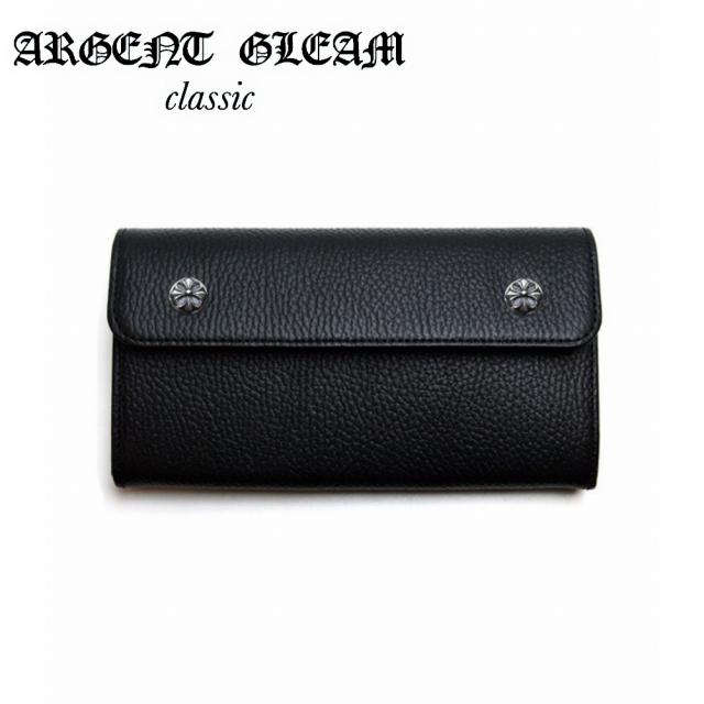ArgentGleam Classic アージェントグリームクラシック シルバー925 財布 Long Wallet クロスボタン AGW-028 ブランド ARGENT GLEAM シルバー925製 28,600円