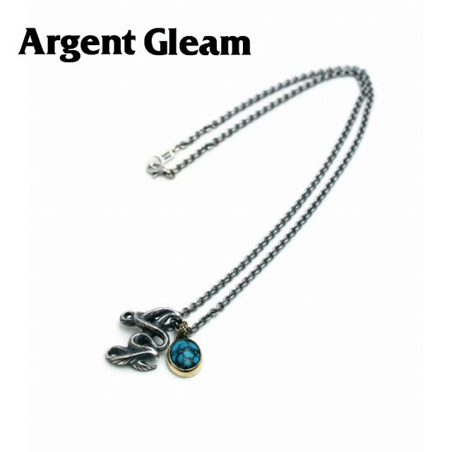 Argent Gleamターコイズ クロス ネックレス Argent Gleam