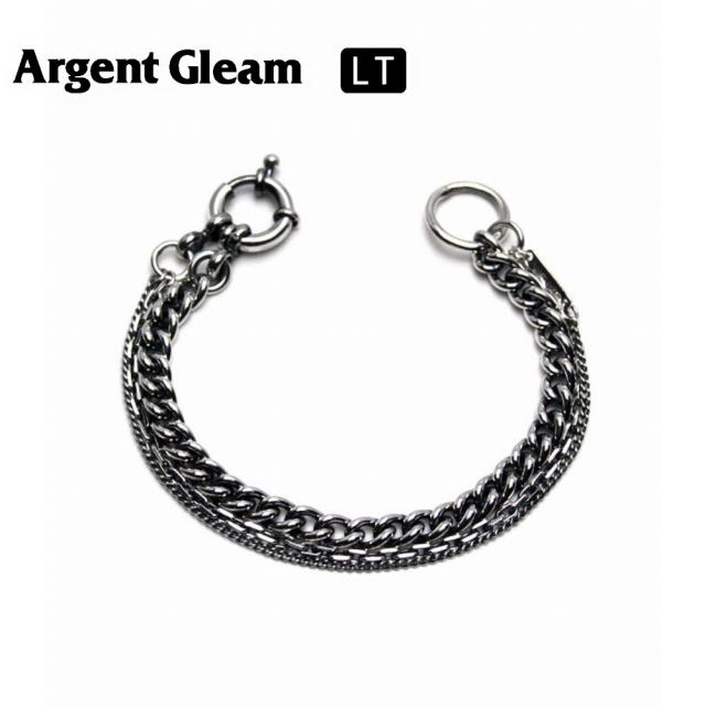 ArgentGleam LT アージェントグリーム LT シルバー925 ブレスレット Layered Chain Bracelet LTB-048 ブランド ARGENT GLEAM カットアズキ チェーン