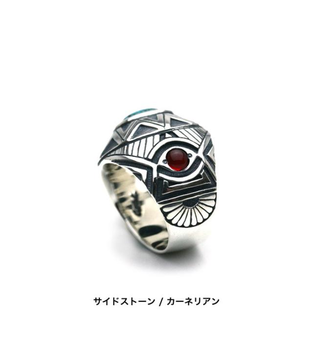 APPLIED アプライド カーネリアン シルバー925 リング 指輪 TR-511 ブランド ARGENT GLEAM ArgentGleam アージェントグリーム ストーン 幾何学模様_3