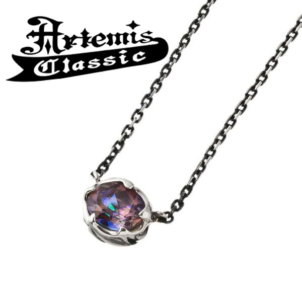 アルテミスクラシック オーバルデビルペンダント ネックレス Artemis Classic チェーン付き シルバー925 オーバル ミスティッククォーツ