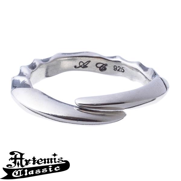 アルテミスクラシック テクスチャー クロー シルバーリング