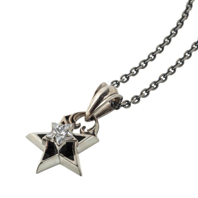 アルテミスクラシック ダブルスターペンダント Artemis Classic チェーン付 シルバーネックレス スター 星 ネックレス ジルコニア メンズ ネックレス ブランド_1