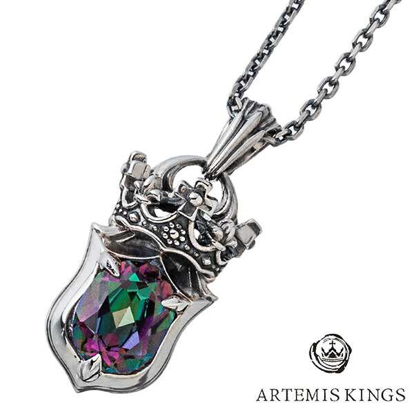 アルテミスキングス ARTEMISKINGS クラウンシールドペンダント ミスティッククォーツ AKP0132 シルバー925 シルバー ネックレス ブラン