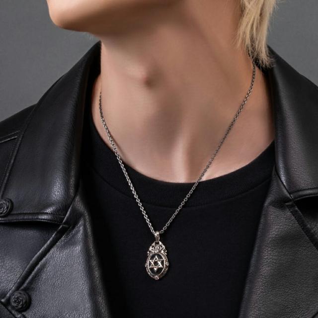 アルテミスクラシック マジック ヘキサグラム ペンダントトップ シルバー925 ネックレス ペンダントトップ ヘッド チャーム シルバーアクセサリー_2