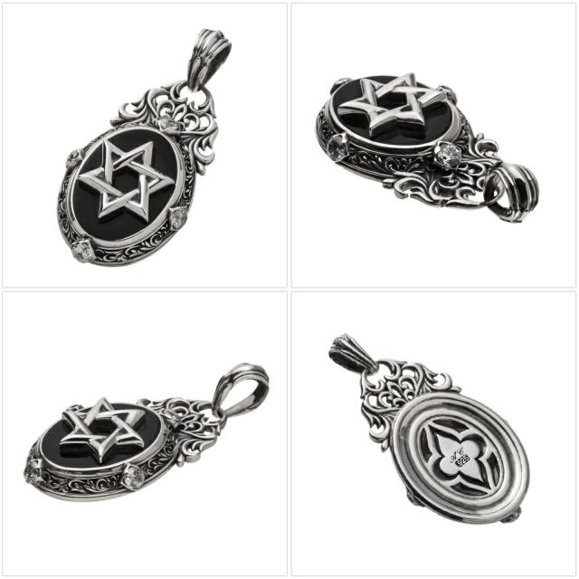 アルテミスクラシック マジック ヘキサグラム ペンダントトップ シルバー925 ネックレス ペンダントトップ ヘッド チャーム シルバーアクセサリー_7