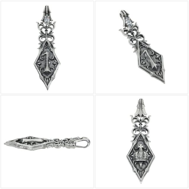 アルテミスキングス ナンバーワン ペンダントトップ (チェーン無し) シルバー925 ネックレス ペンダント ヘッド シルバーアクセサリー 数字 No.1_6