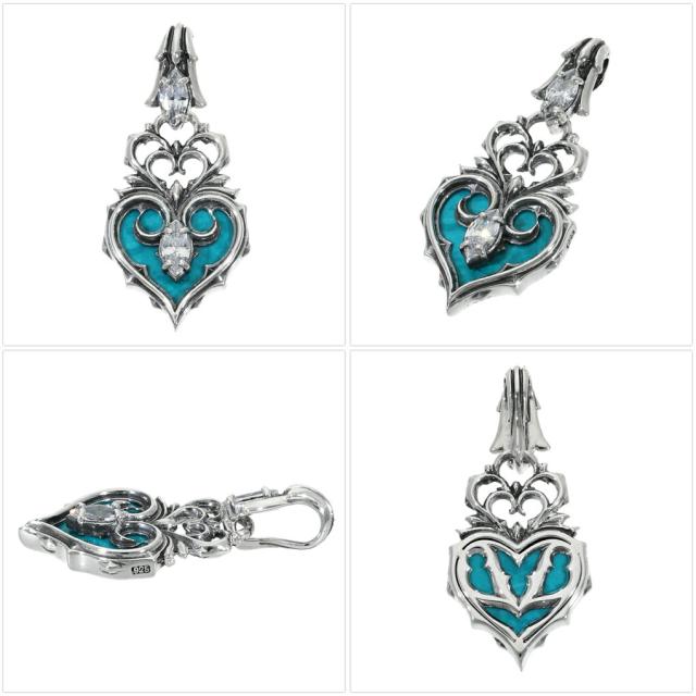 アルテミスキングス ハートオブジオーシャン ペンダントトップ (チェーン無し) シルバー925 ネックレス ペンダント ヘッド シルバーアクセサリー_6