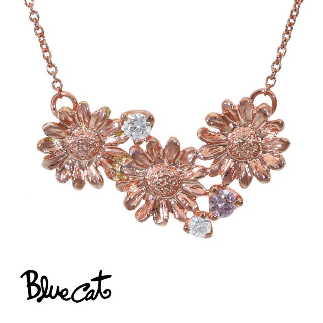 Blue Cat フラワー ペンダント ネックレス シルバー925 植物 花 マーガレット カモミール さりげない 上品 大人 かわいい 大人かわいい きれいの通販は