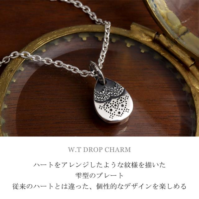 BURDEN OF PROOF W.T ドロップ チャーム ネックレス ペンダント ペンダントトップ ペンダントチャーム シルバー ブランド バーデンオブプルーフ_1