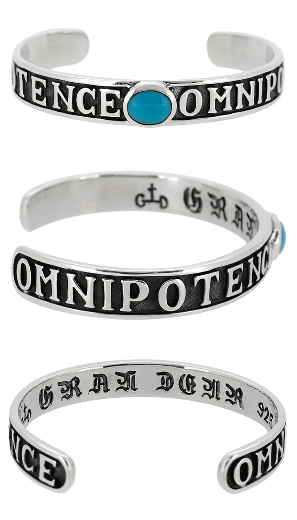 GRAN DEUR スリーピングビューティー ターコイズ シルバー OMNIPOTENCE バングル ブレスレット メンズバングル 男性用シルバー925 銀_1