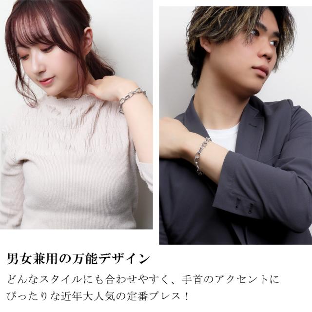 シルバー925 コンビ あずきチェーン ブレスレット シルバー マンテル Tバー 17〜21cm シンプル マンテルチェーン 小豆 ロープ 縄目 トグル_2