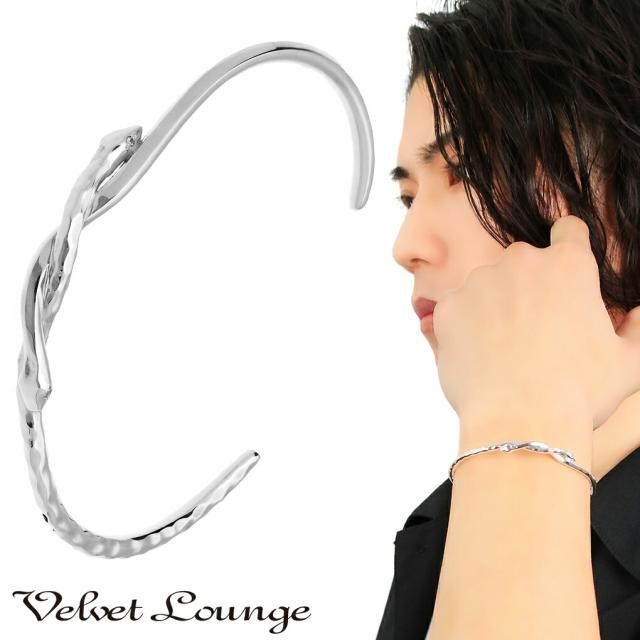 Velvet Lounge ヴェルヴェットラウンジ アルトバラス スネーク バングル 蛇 ヘビ スネイク シルバー ジルコニア ブレスレット メンズ レディース 男性