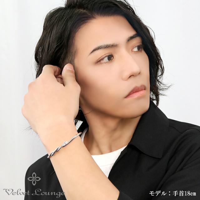 Velvet Lounge ヴェルヴェットラウンジ アルトバラス スネーク バングル 蛇 ヘビ スネイク シルバー ジルコニア ブレスレット メンズ レディース 男性_3