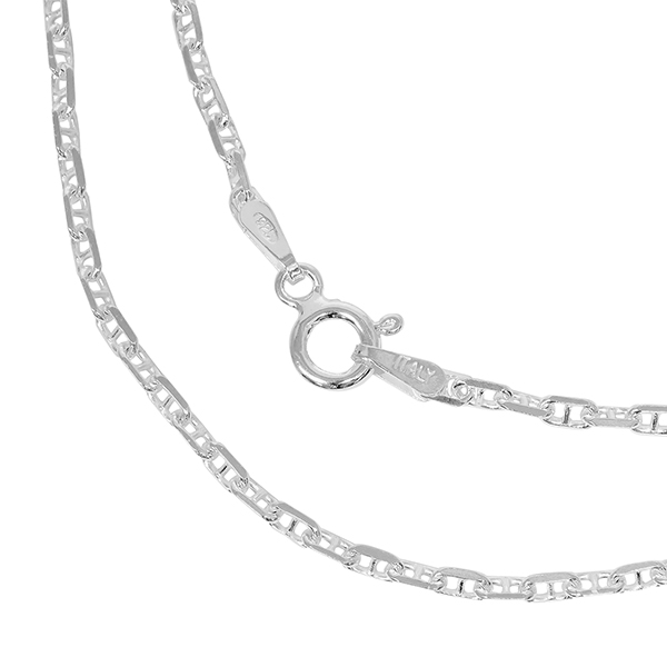 シルバーチェーン ネックレス チェーン アンカーチェーン 幅約1.9mm 60cm/シルバー925 ネックレス チェーンのみ メンズ_1
