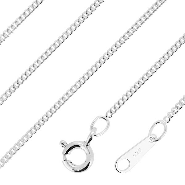 シルバーチェーン ネックレス チェーン 喜平チェーン 幅約1.2mm 厚み 