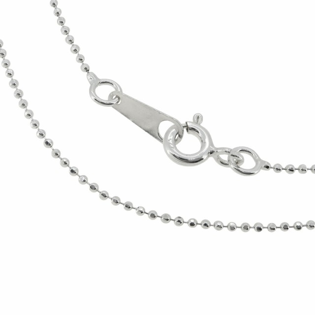 シルバーチェーン ネックレス チェーン カットボールチェーン