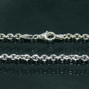 シルバー丸あずきチェーン 幅約3.6mm 40cm/シルバー925 ネックレス チェーンのみ_1