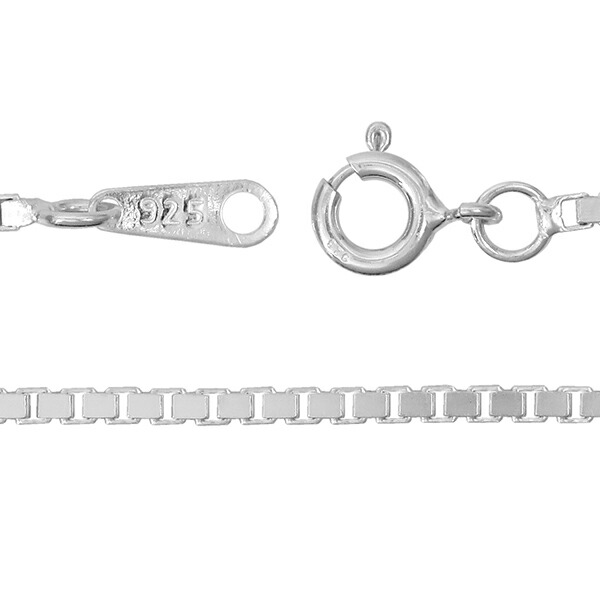 シルバーチェーン ネックレス チェーン ベネチアンチェーン 幅約1.8mm 55cm ベネチアン シルバー925チェーン シルバーネックレス チェーンのみ_2