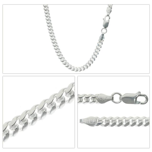 マイアミ キューバン 幅20mm 20インチ シルバー 喜平ネックレス LEX